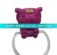 Wholesale Cartoon plastic towel ring,with Suction Hook