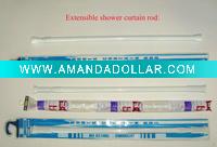 extensible shower curtain rod