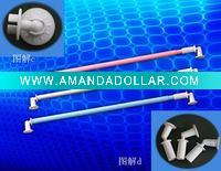 multipurpose adjustable head shower curtain rod