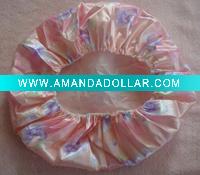 Wholesale popular fashion shower cap beautiful shower cap double shower cap