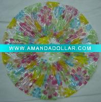 Wholesale colorful flower PVC shower cap