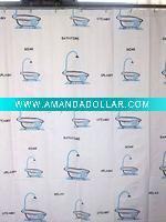 printed shower curtain(peva,eva,pvc,polyester)