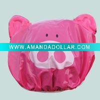 Wholesale Pig shaped PVC shower caps
