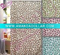 Printed Polyester Shower Curtain Fabric Bath Textile