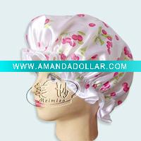 Satin shower cap