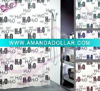 Printed Polyester Shower Curtain Fabric Bath Textile