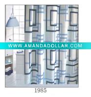 polyester striped shower curtains/Shower Curtain