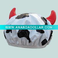 Wholesale Dairy Cow shaped PVC shower caps