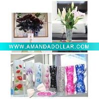 Wholesale Low price foldable PVC vase plastic vase for gift or promotion