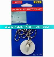 bath plug with chain
