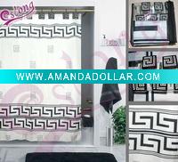 Printed Polyester Shower Curtain Fabric Bath Textile