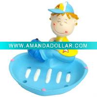Wholesale Lovely polyresin soap dispenser with boy