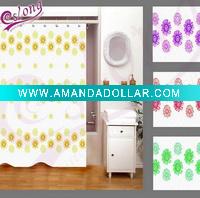 100% Polyester Printed Shower Curtain(Bathroom Product), 100% polyester, Jacquard