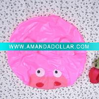 Wholesale animals satin shower cap