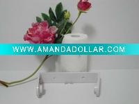 Plastic paper towel holder