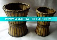 Antique bamboo vase