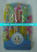 Wholesale PVC shower cap with printing colorful flowers