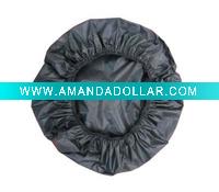 black pvc shower cap