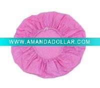 pink pvc bath cap