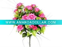 Wholesale Artificial flowers -24 head rose