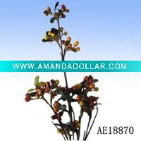 Decorative artificial fruit and foliages