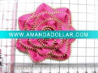 Wholesale beautiful pink zipper artificial flower