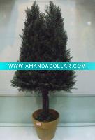 Wholesale artificial topiary tree, plastic tree, plastic potted tree, plastic plant