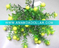 individual yellow artificial fruit plant