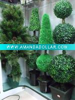 Wholesale artificial topiary tree, plastic tree, artificial plant, plastic plant