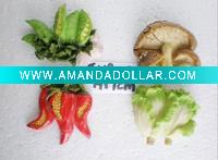 Wholesale Vegetable Resin Fridge Magnet in Home Decoration