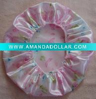 Wholesale silk fashion shower cap beautiful shower cap single layer shower cap
