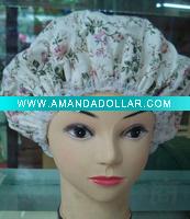 Wholesale 2011 fashion shower cap beautiful shower cap double shower cap
