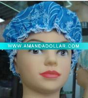 Wholesale Lady fashion shower cap beautiful shower cap double shower cap