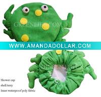 girl terry shower cap