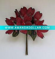 Wholesale Artificial flower latex magnolia tree for home decoration