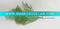 Tiny flat cypress PE branch for artificial tree