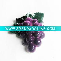 Wholesale Resin Fridge Magnet Resin Fruit Magnet Artificial Grape