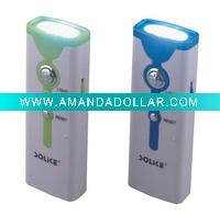 LED flashlight with FM radio