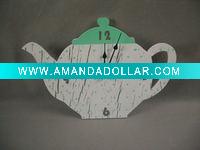 tableware decoratioin wooden clock
