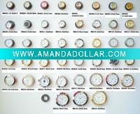 Quartz mini clock inserts
