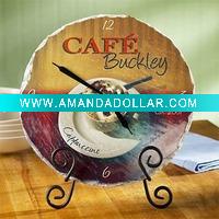 Hand-made stone craft clock