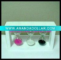 hourglass sand wooden timer