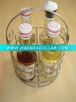 Wholesale Golden or Silver handmade metal gift basket