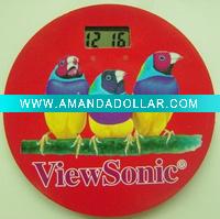 Wholesale New promotional gifts fridge magnet clock with a bird on