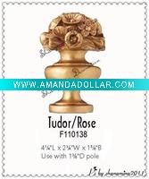 Wholesale Classic Polyresin Finials of Curtain Rod