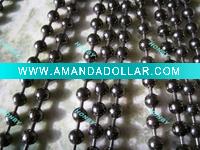 black metal ball chain curtain