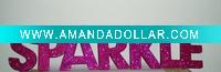 Wholesale glitter finish Wood Letter