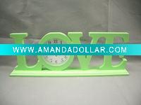 Decorative Wood letter with clock