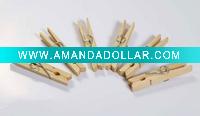Wood cloth pegs