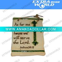 Wholesale ceramic personalized plaque,cross plaque